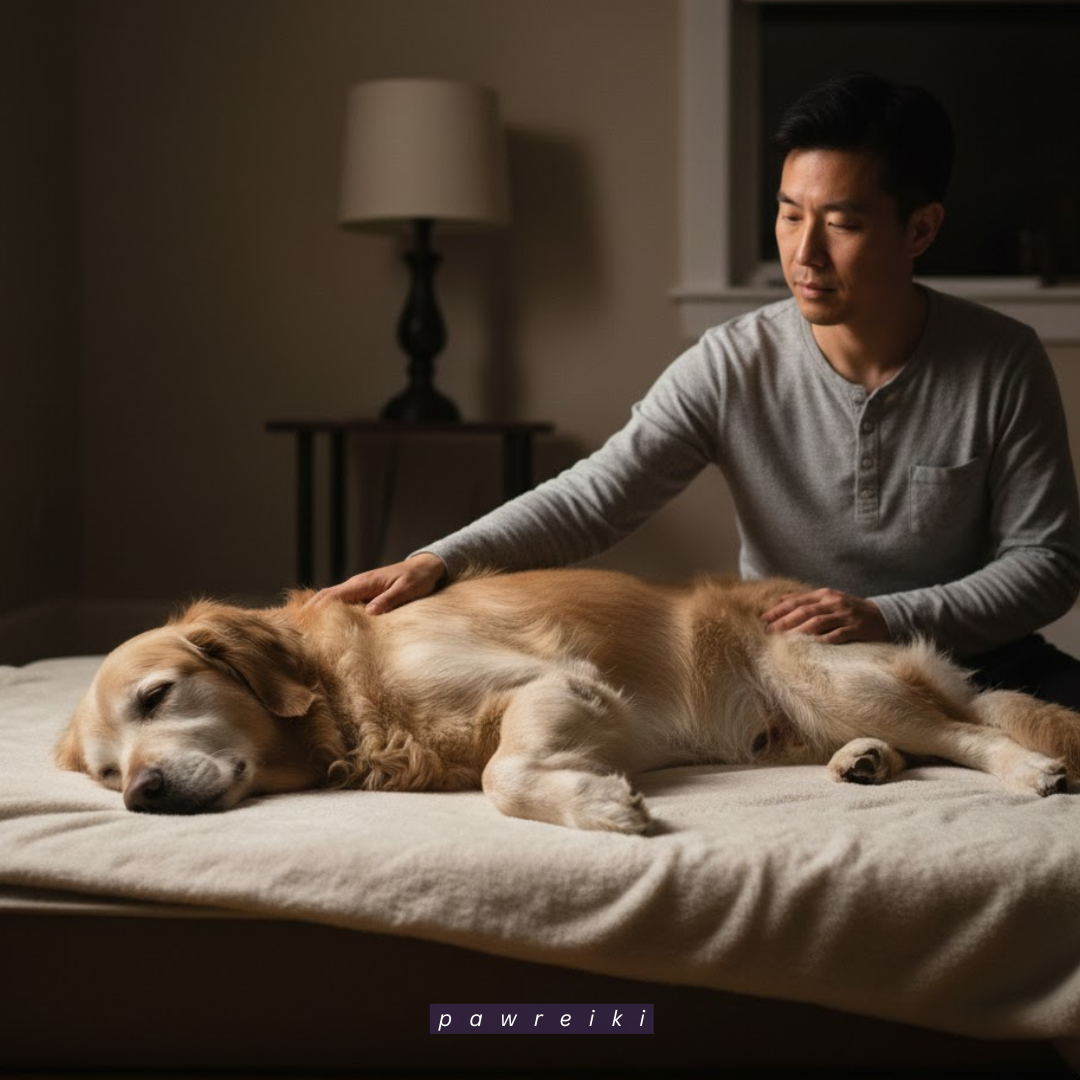 A Senior Dog Finding Deeper Rest