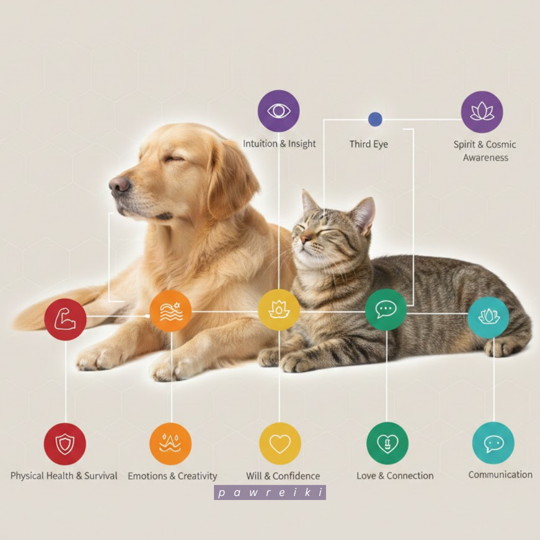 Mapping The Seven Main Chakras In Animals