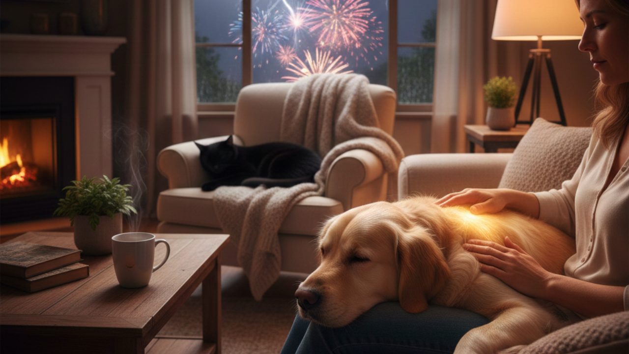 Animal Reiki During Thunderstorms & Fireworks