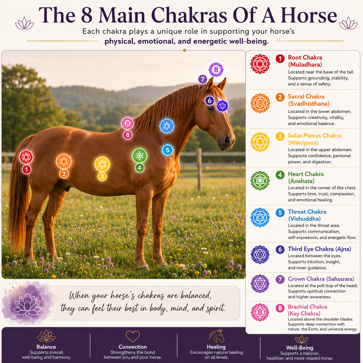 The 8 Main Chakras Of A Horse
