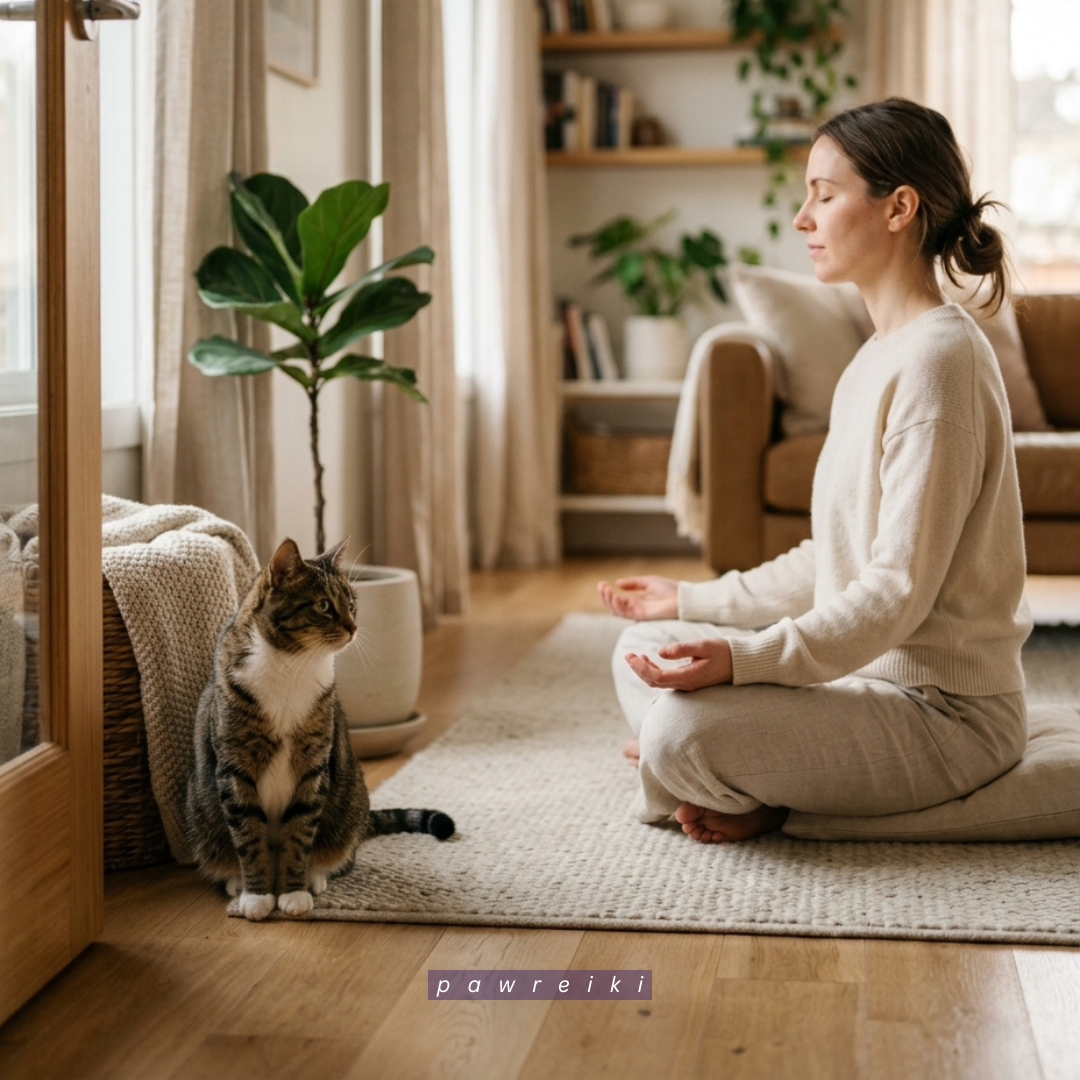 Begin With Hands-Off Reiki If Your Cat Is Nervous